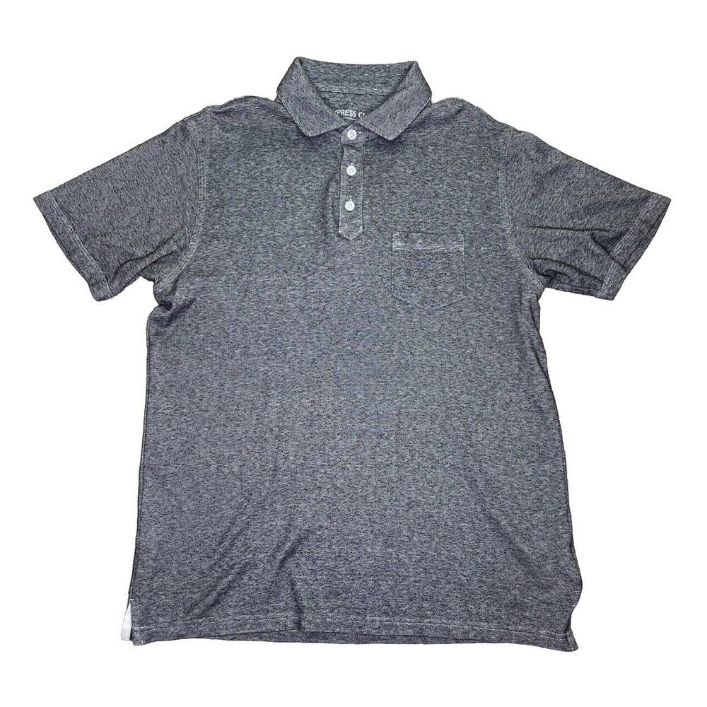 Cypress Club Men's Medium Short Sleeve Golf Polo Shirt Black White Striped Soft